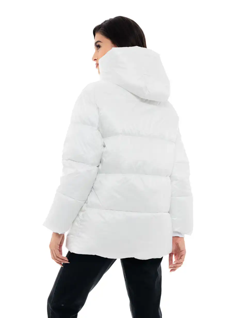 Biston fashion γυναικείο ντεμί μπουφάν 48-101-030 WHITE