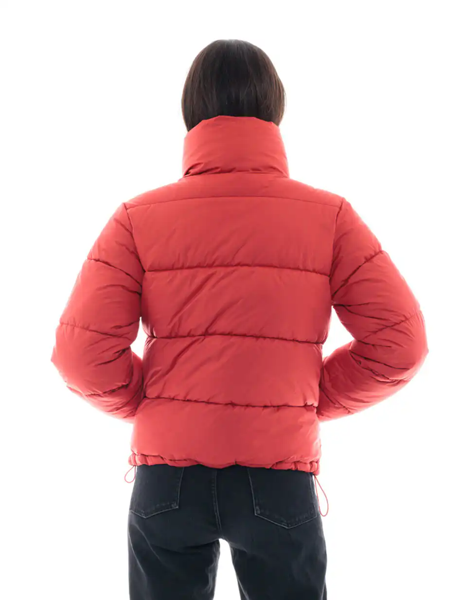 Biston fashion γυναικείο κοντό μπουφάν με ψηλό γιακά 48-101-035 CORAL