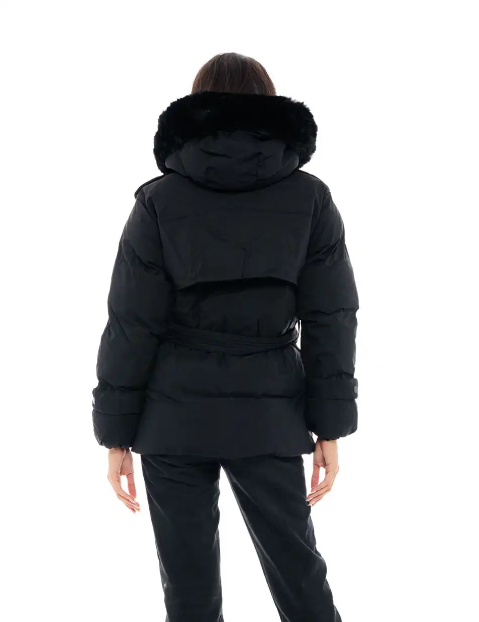 Splendid fashion γυναικείο κοντό μπουφάν 48-101-059 BLACK