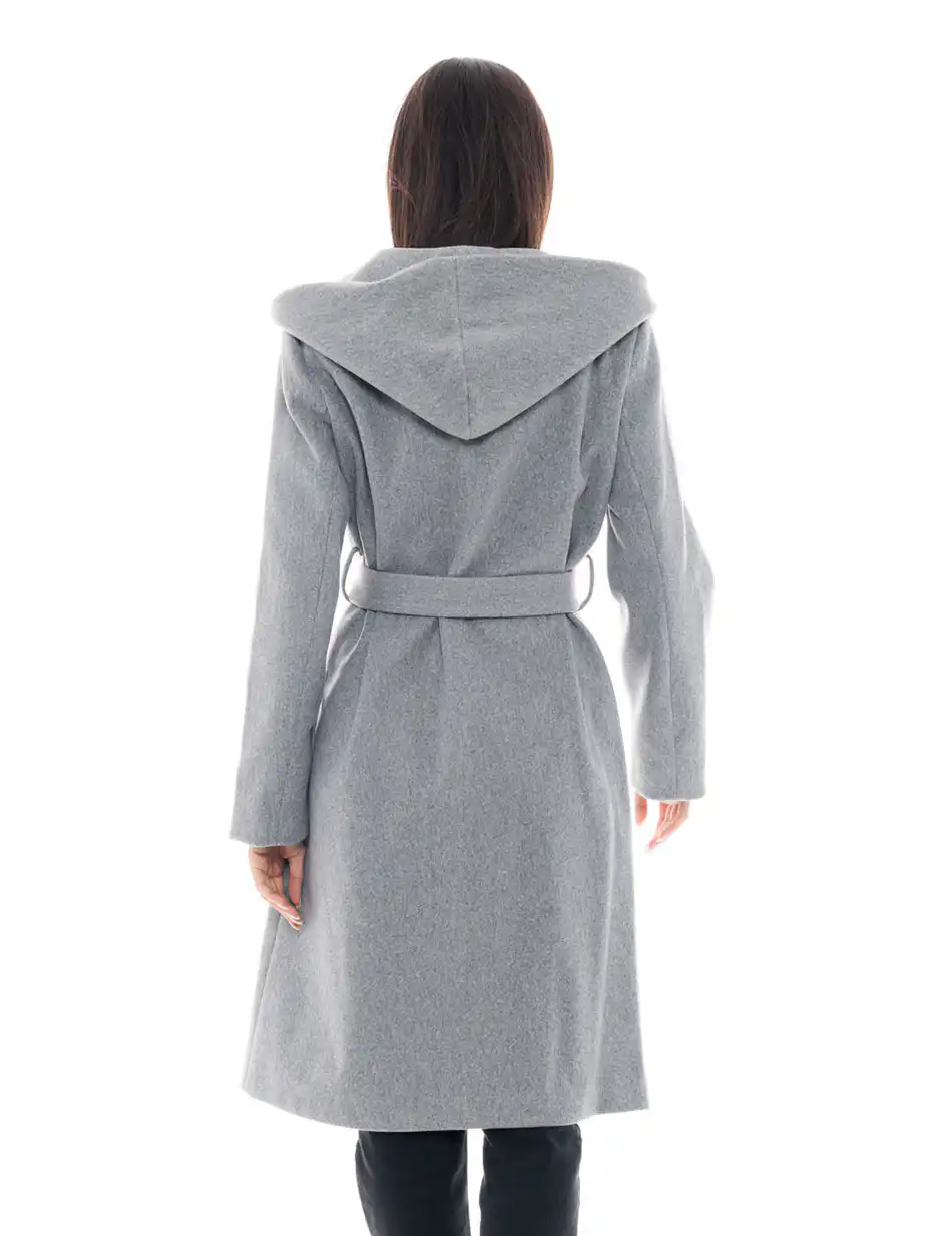 Biston fashion γυναικείο μακρύ παλτό 48-101-064 DK GREY