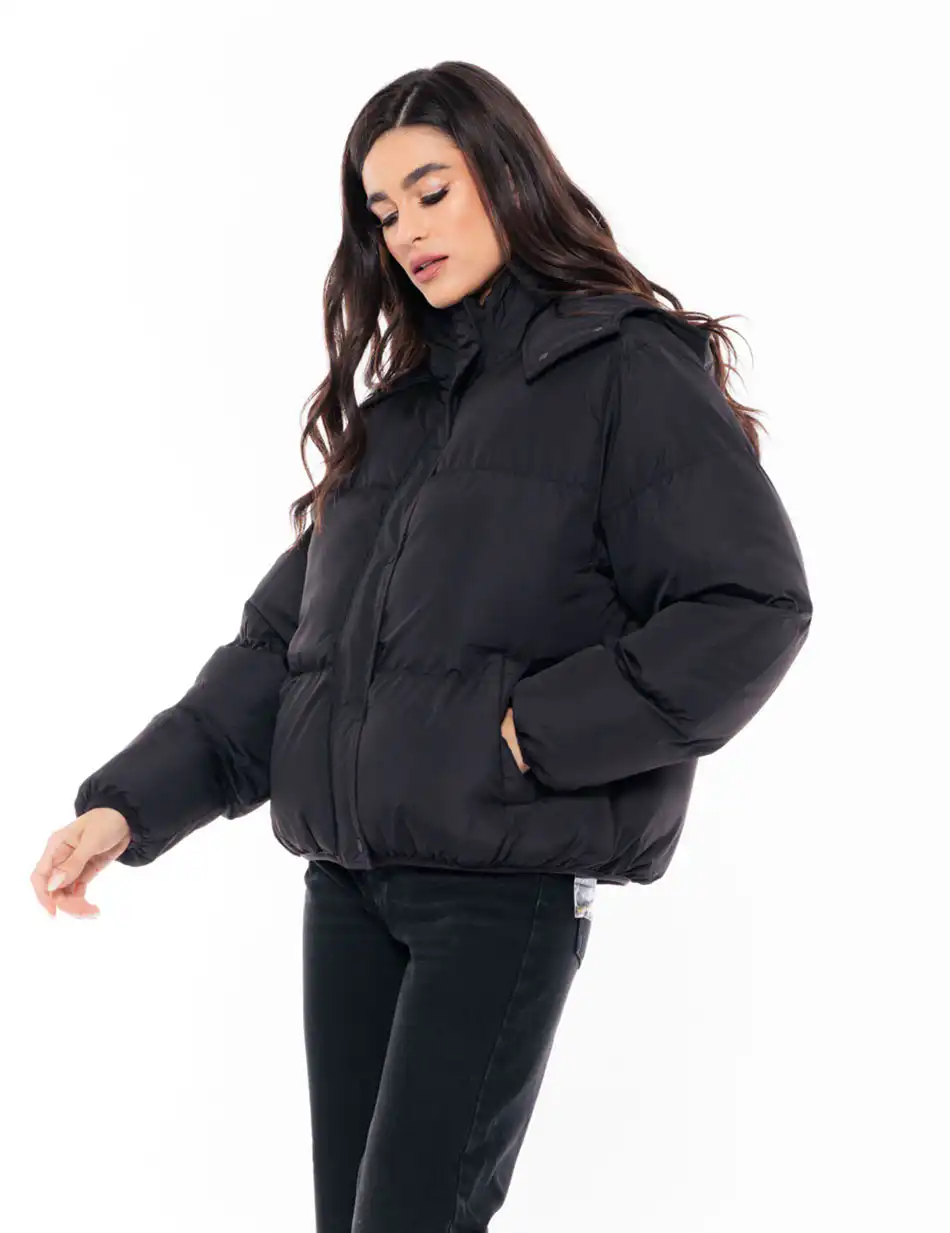 Splendid fashion γυναικείο κοντό μπουφάν 48-101-066 BLACK