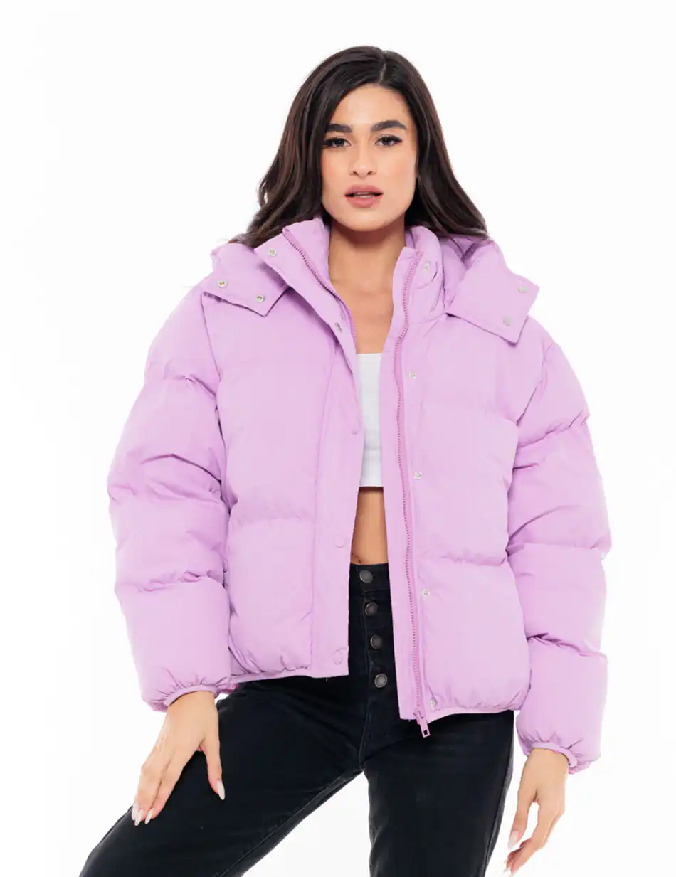 Splendid fashion γυναικείο κοντό μπουφάν 48-101-066 LILAC