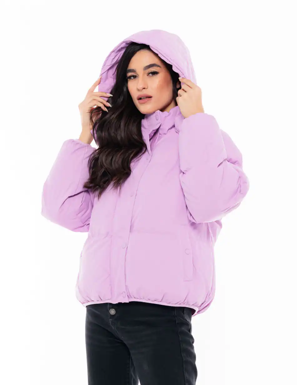 Splendid fashion γυναικείο κοντό μπουφάν 48-101-066 LILAC