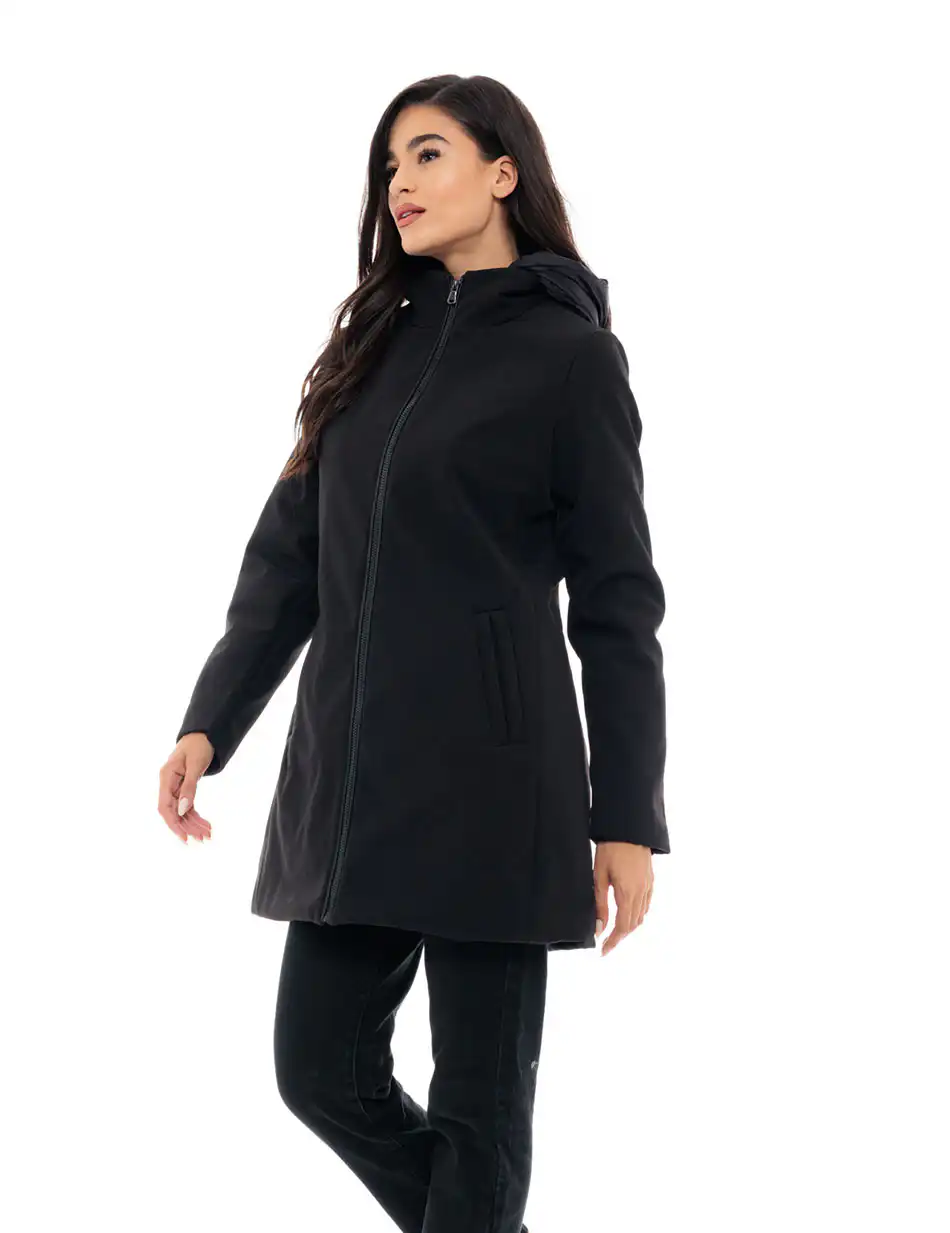 Biston fashion γυναικείο ντεμί πανωφόρι 48-101-068 BLACK
