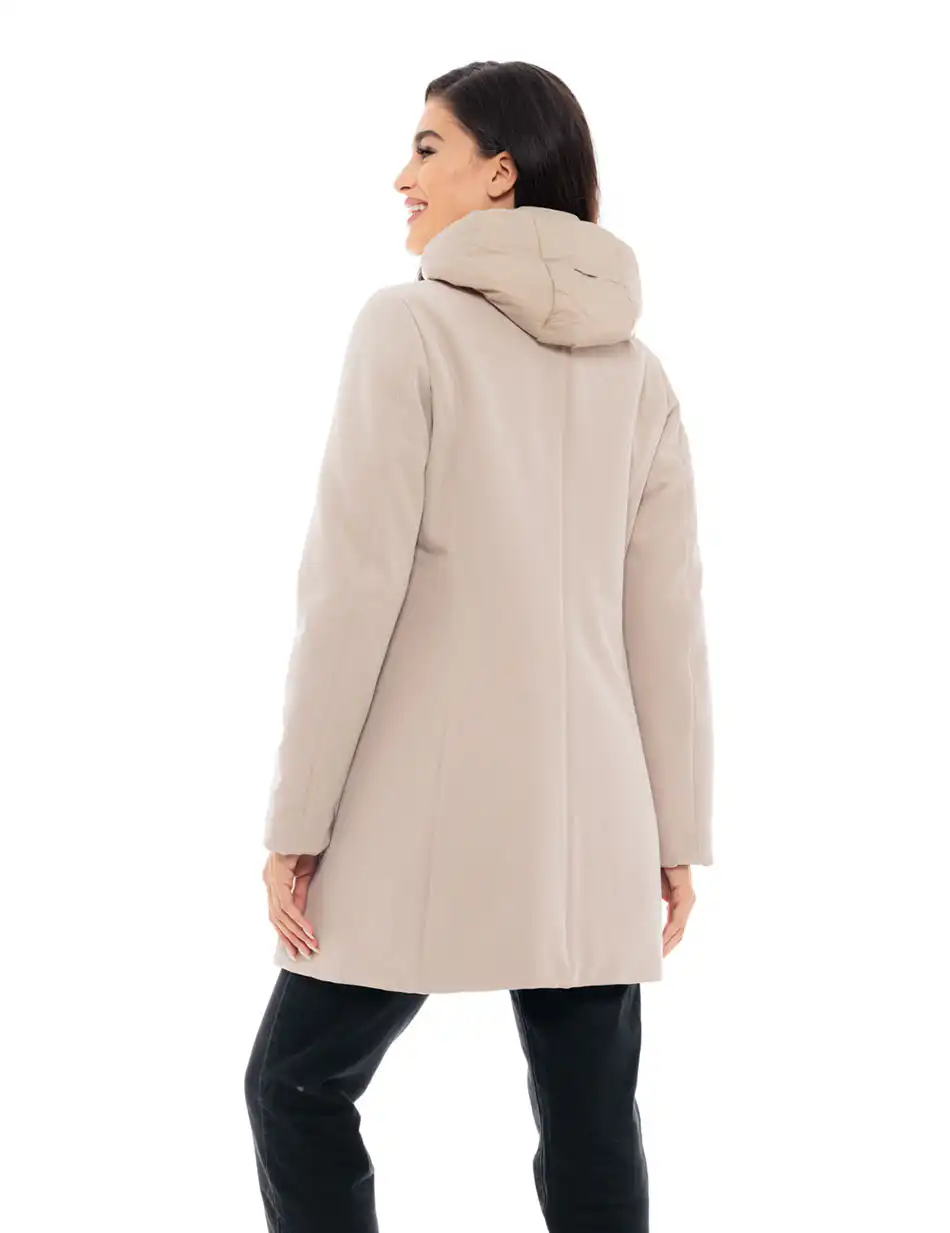 Biston fashion γυναικείο ντεμί πανωφόρι 48-101-068 BEIGE