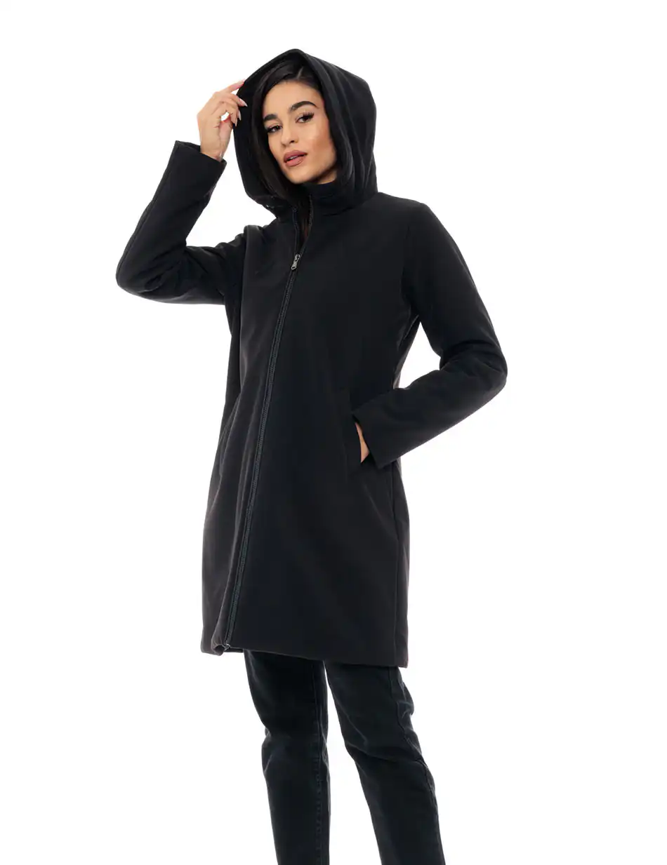 Splendid fashion γυναικείο ντεμί πανωφόρι 48-101-069 BLACK