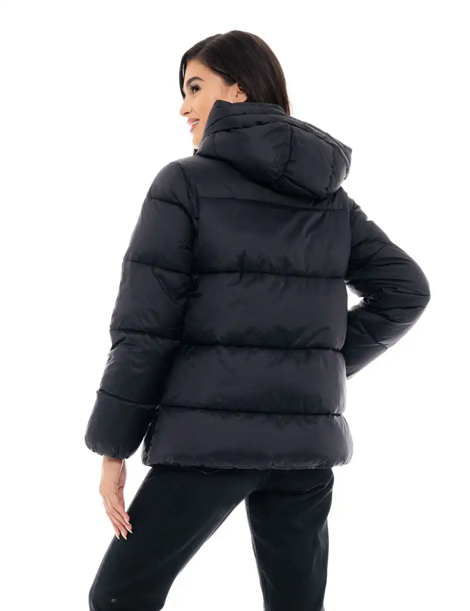 Biston fashion γυναικείο κοντό μπουφάν 48-101-070 BLACK