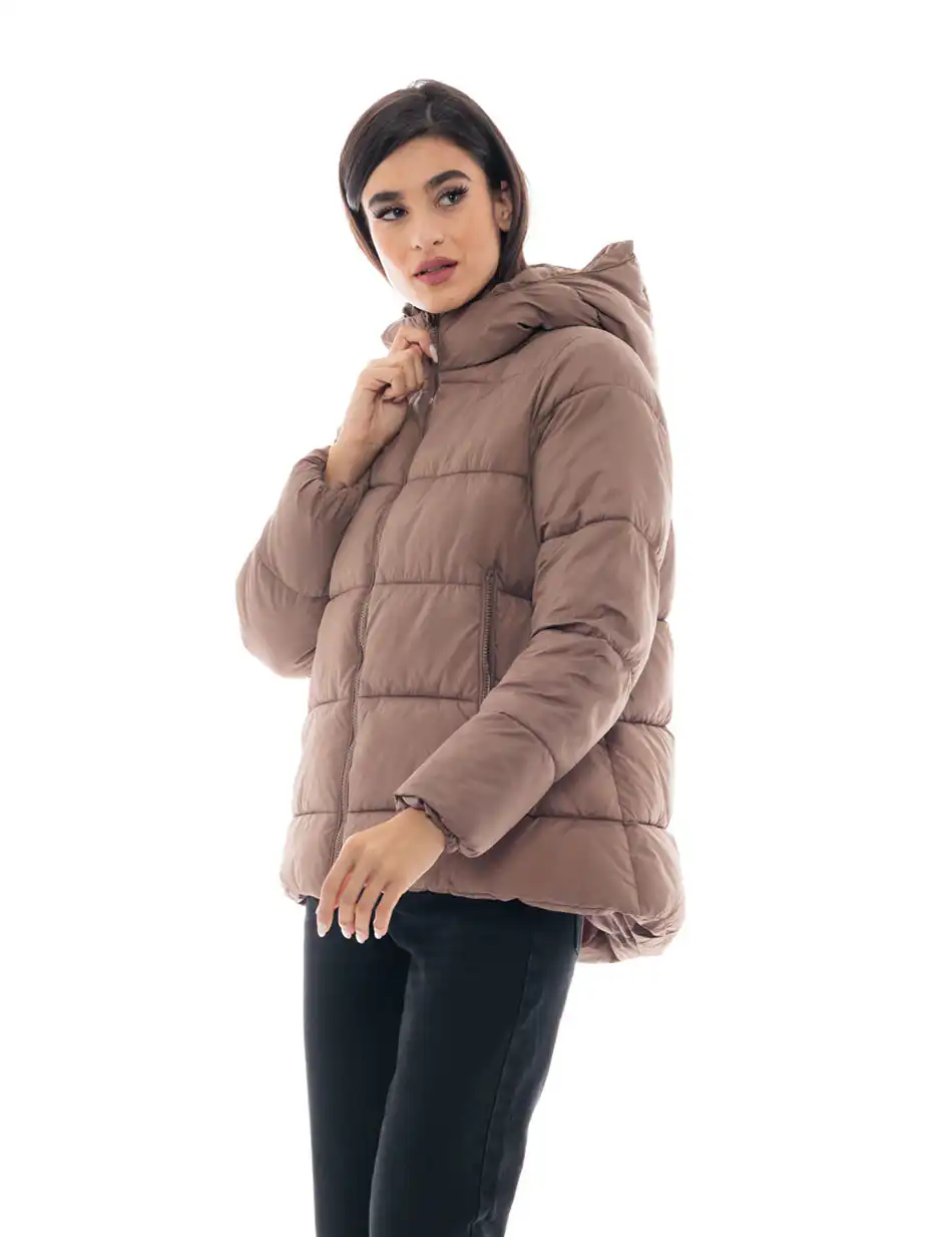 Splendid fashion γυναικείο κοντό μπουφάν 48-101-074 DK BEIGE