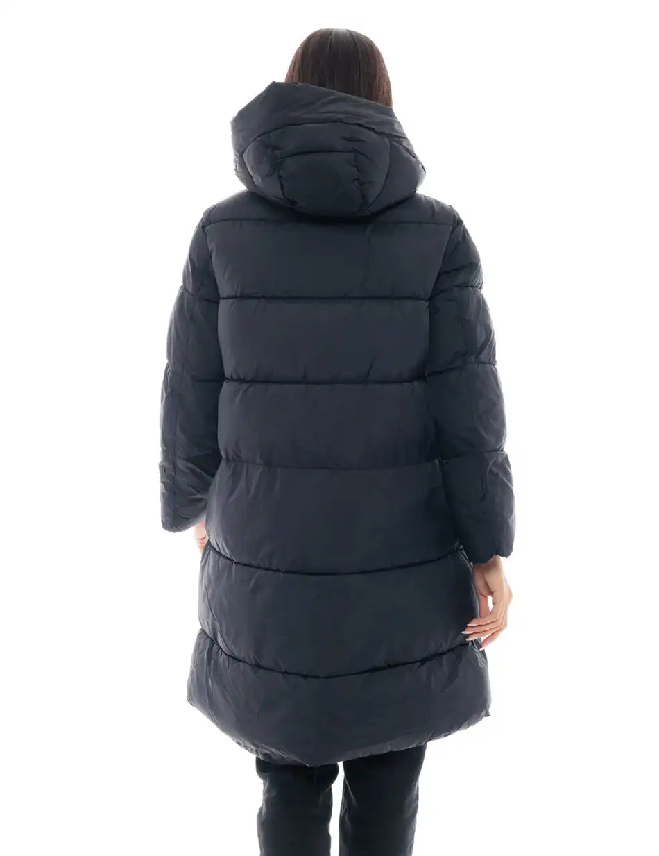 Splendid fashion γυναικείο μακρύ μπουφάν 48-101-081 BLACK