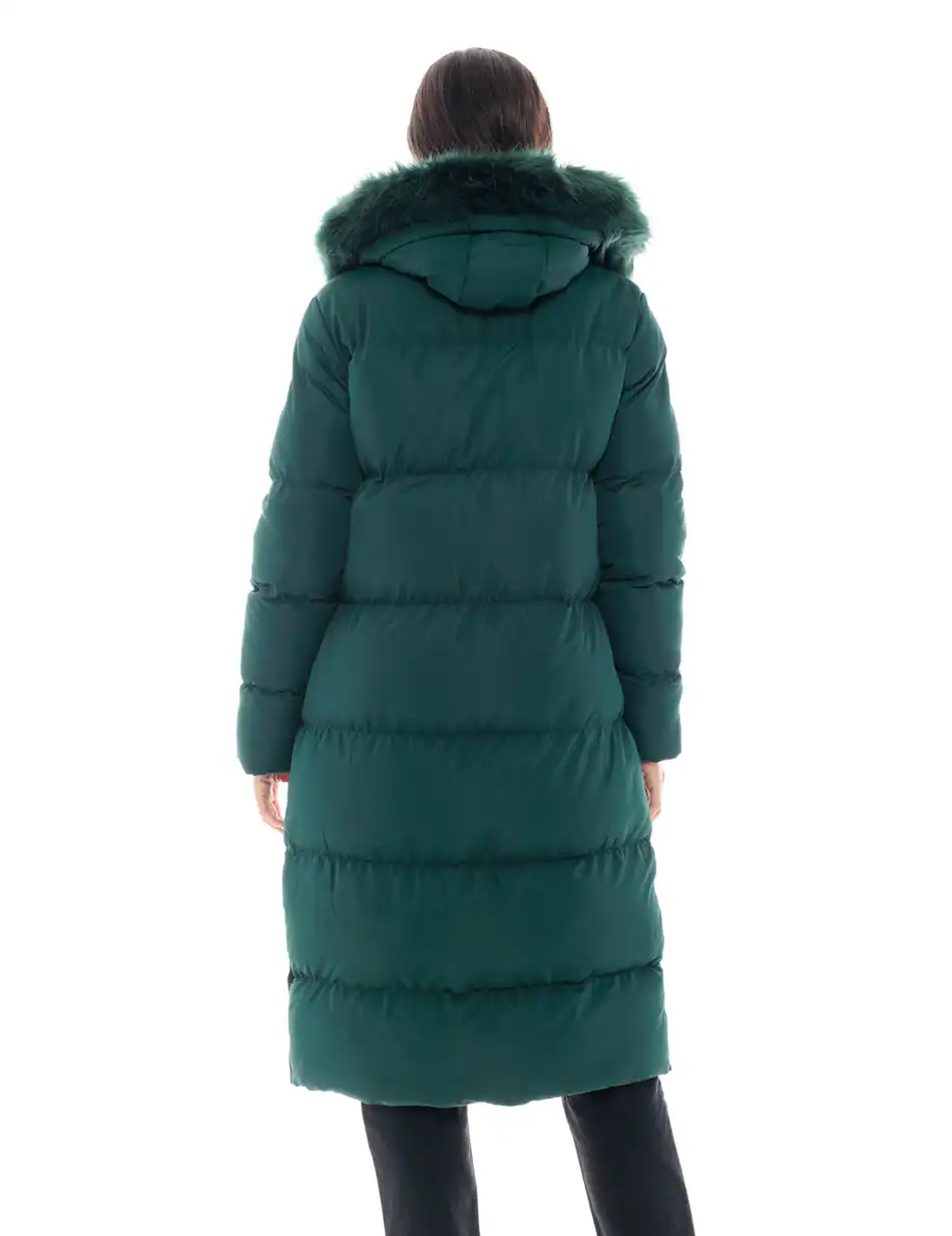 Splendid fashion γυναικείο μακρύ μπουφάν 48-101-083 GREEN