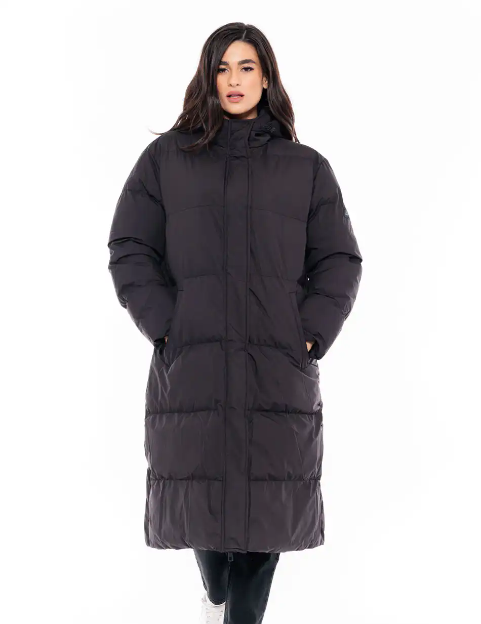 Biston fashion γυναικείο μακρύ μπουφάν 48-101-094 BLACK