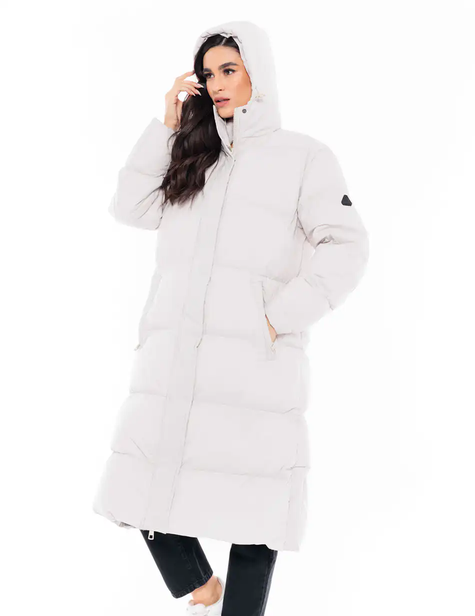 Biston fashion γυναικείο μακρύ μπουφάν 48-101-094 ICE