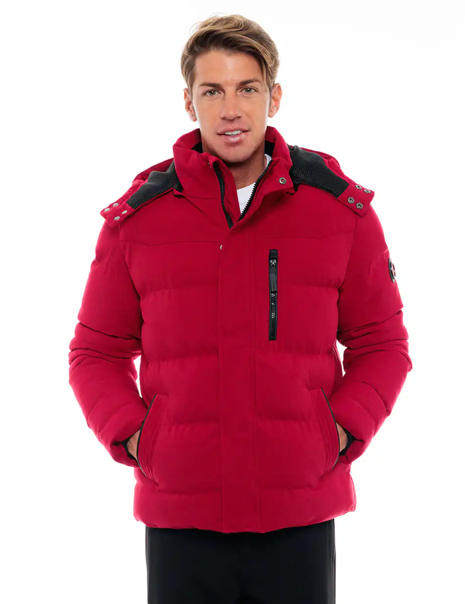Biston fashion ανδρικό κοντό μπουφάν 48-201-005C RED