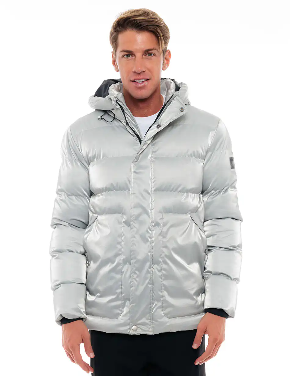 Biston fashion ανδρικό κοντό μπουφάν 48-201-007 LT GREY