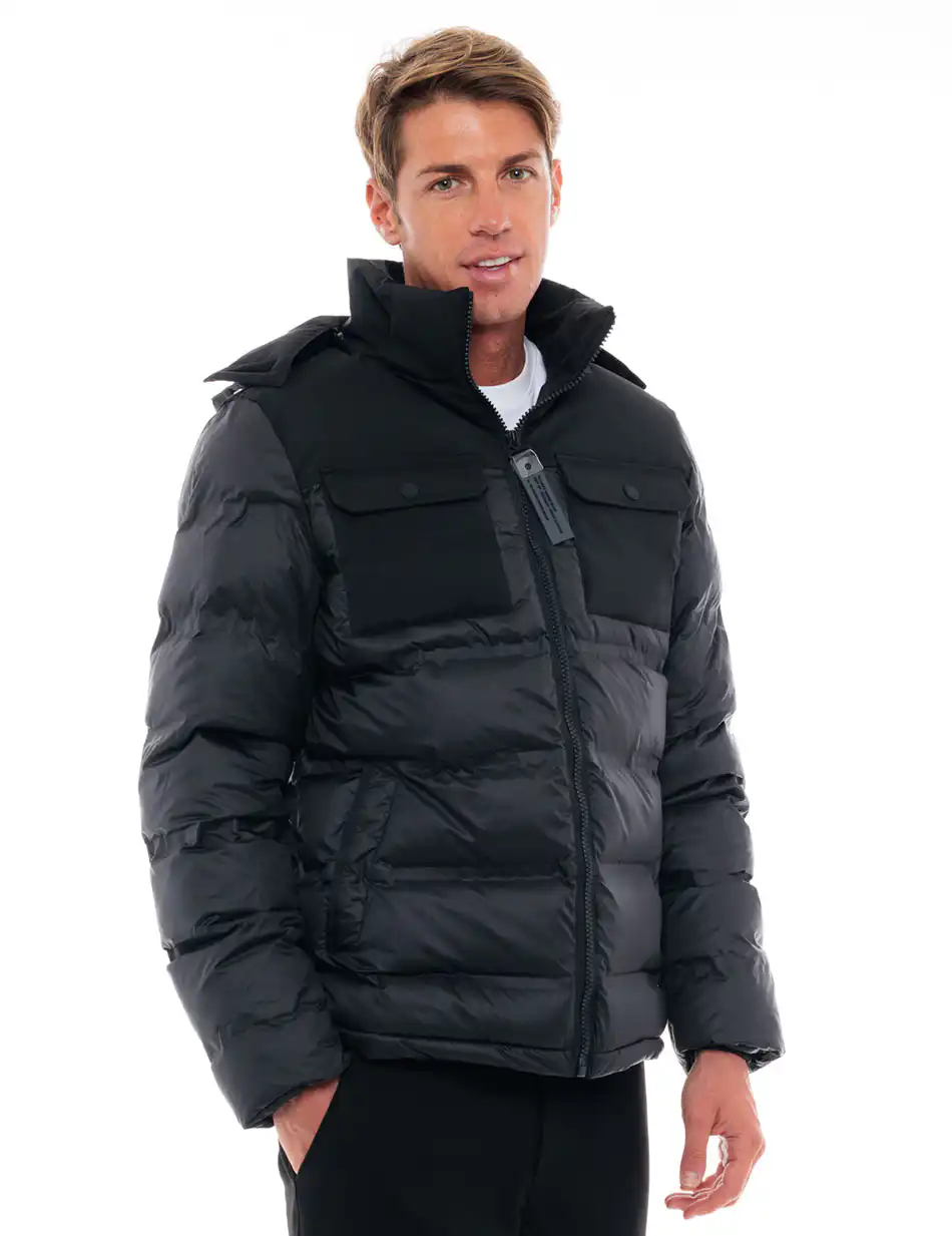 Splendid fashion ανδρικό κοντό μπουφάν 48-201-012 BLACK