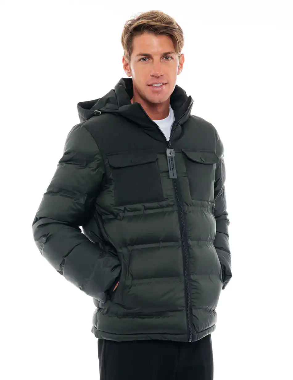 Splendid fashion ανδρικό κοντό μπουφάν 48-201-012 DK GREEN