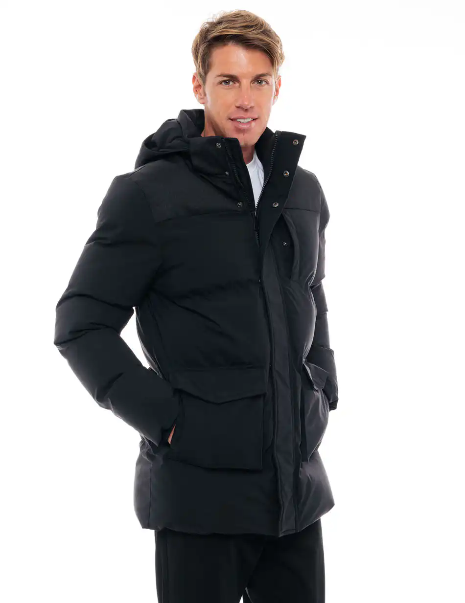 Splendid fashion ανδρικό κοντό μπουφάν 48-201-013 BLACK