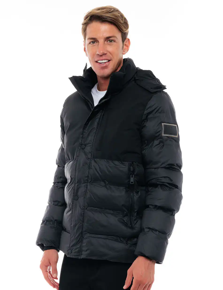 Biston fashion ανδρικό κοντό μπουφάν 48-201-024 BLACK