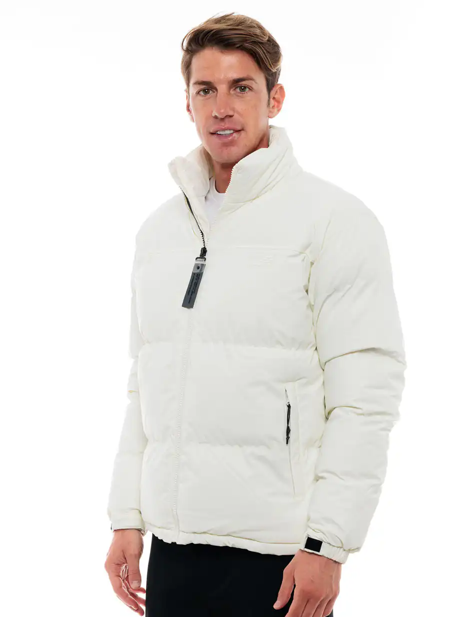Biston fashion ανδρικό κοντό μπουφάν με γιακά 48-201-027 OFF WHITE