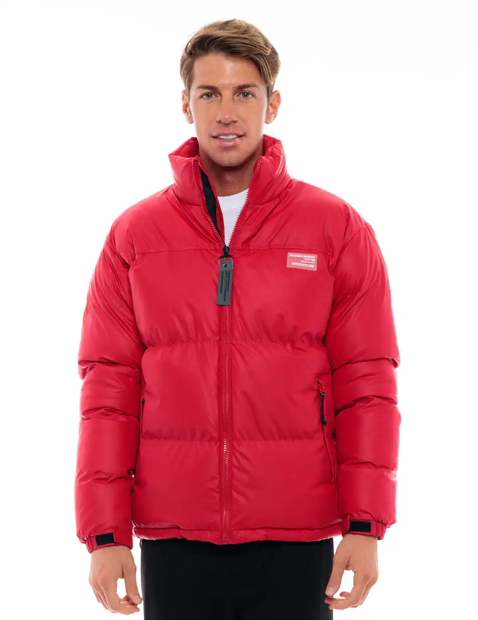 Biston fashion ανδρικό κοντό μπουφάν με γιακά 48-201-027 RED