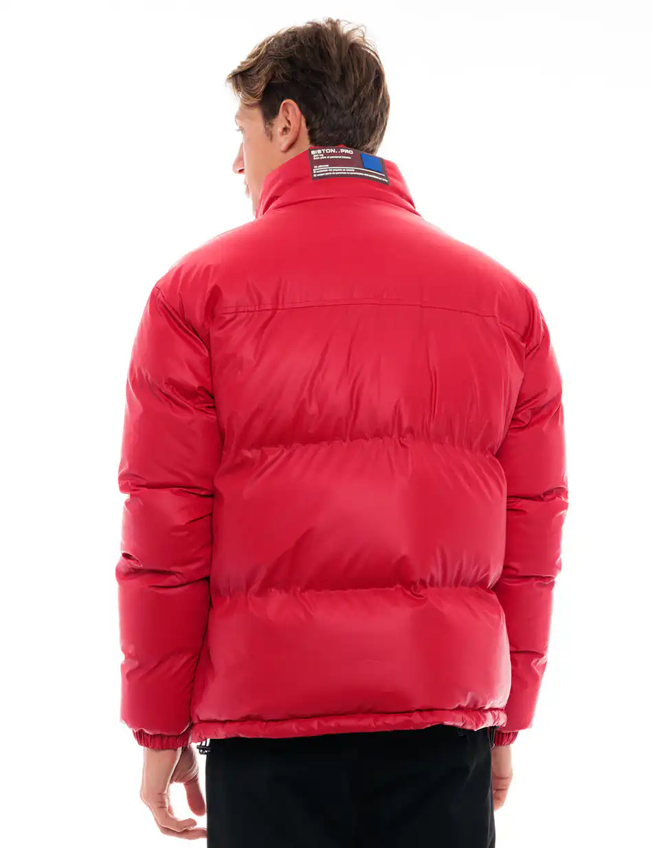 Biston fashion ανδρικό κοντό μπουφάν με γιακά 48-201-027 RED