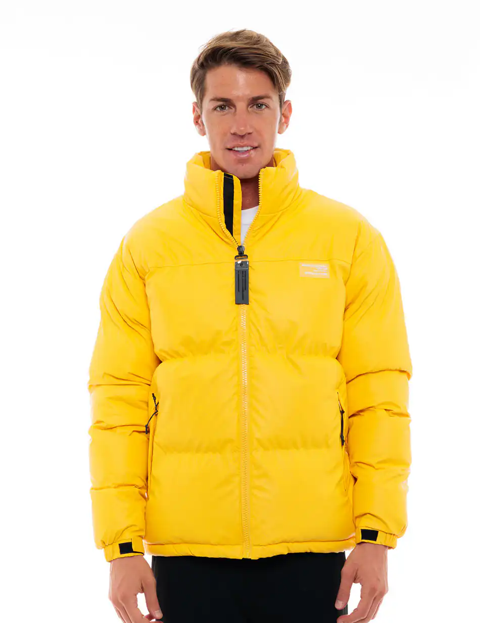 Biston fashion ανδρικό κοντό μπουφάν με γιακά 48-201-027 YELLOW