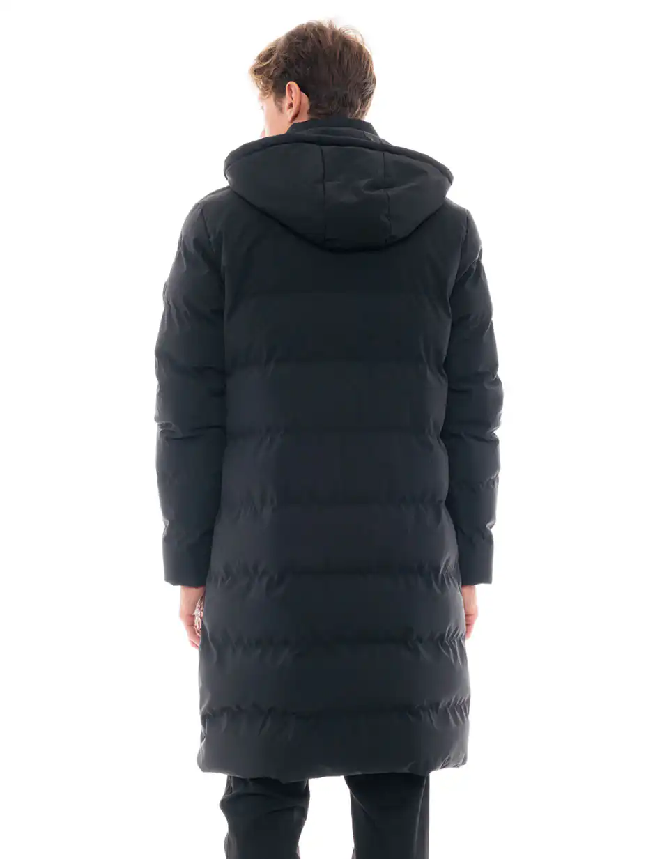 Biston fashion ανδρικό μακρύ μπουφάν 48-201-053 BLACK