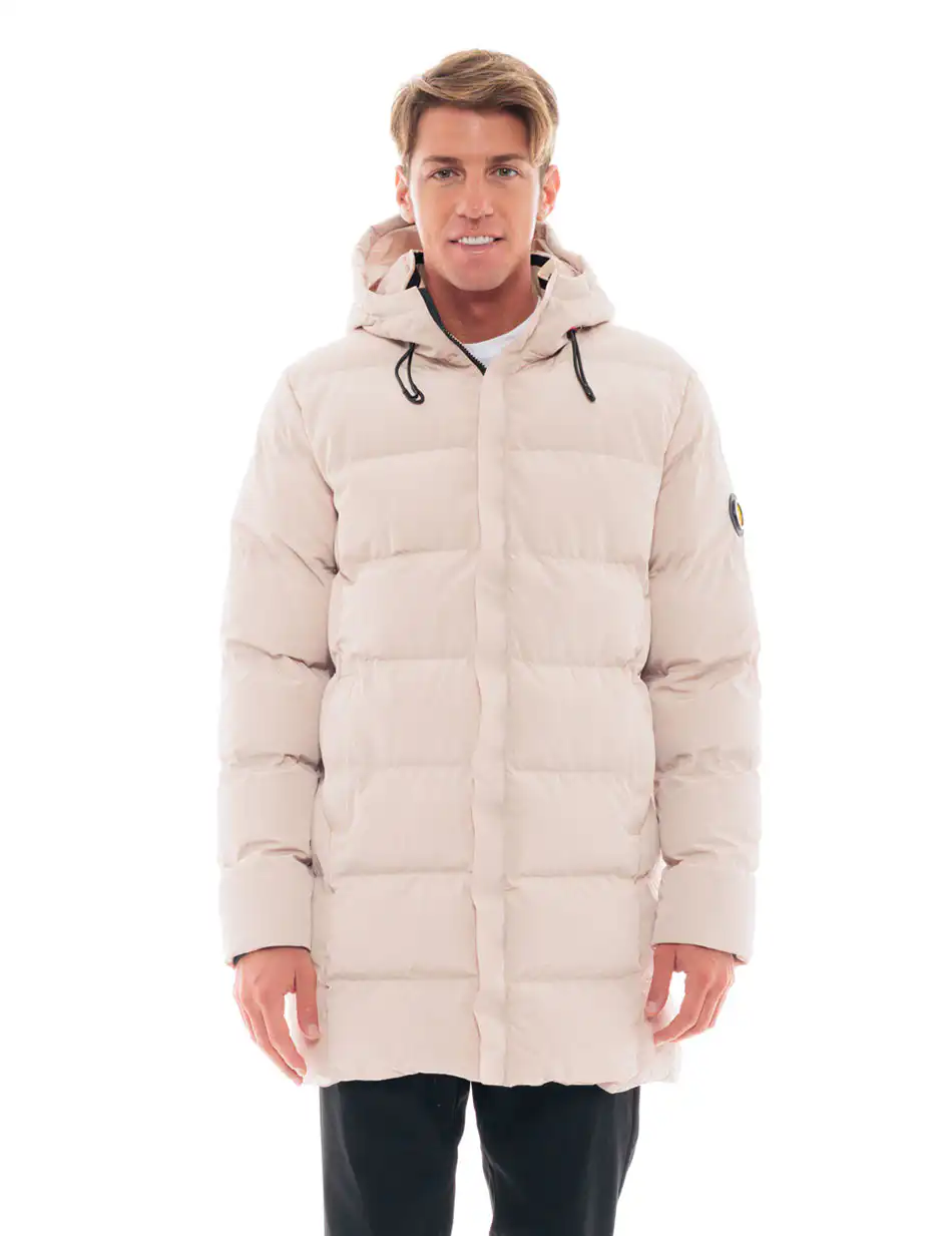 Splendid fashion ανδρικό μακρύ μπουφάν 48-201-074 BEIGE