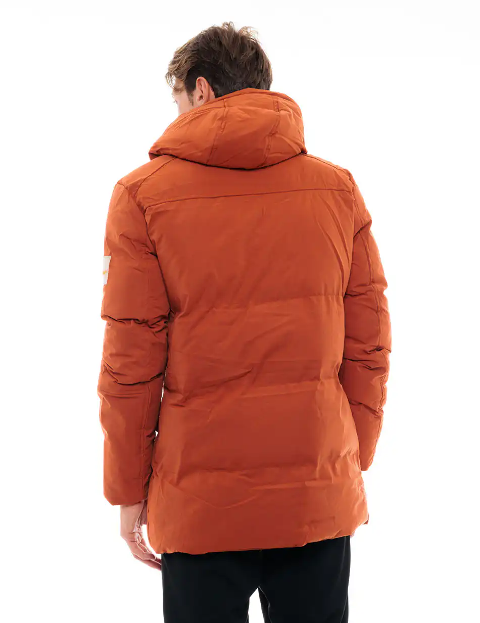 Splendid fashion ανδρικό μακρύ μπουφάν 48-201-079 RUSTY RED