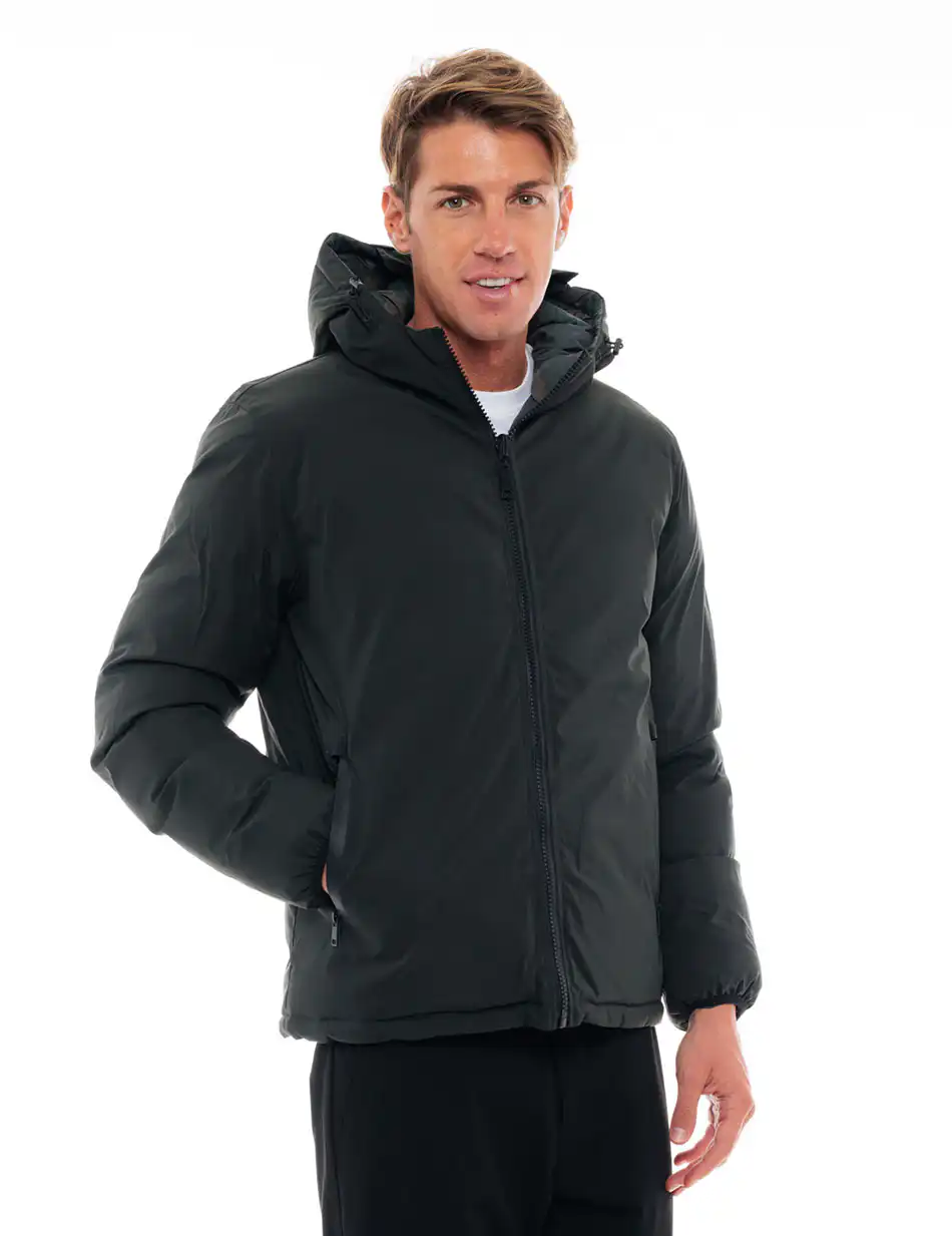 Splendid fashion ανδρικό κοντό μπουφάν διπλής όψεως 48-201-081 DK GREEN