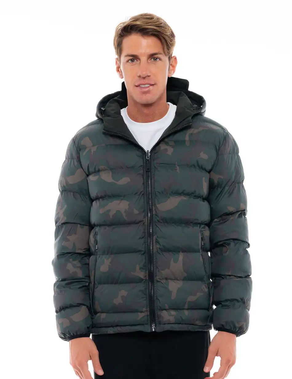 Splendid fashion ανδρικό κοντό μπουφάν διπλής όψεως 48-201-081 DK GREEN