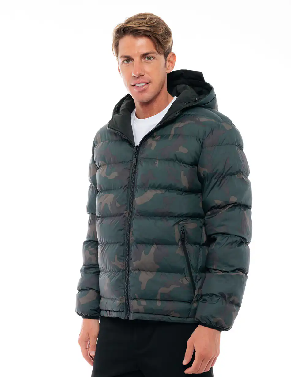 Splendid fashion ανδρικό κοντό μπουφάν διπλής όψεως 48-201-081 DK GREEN