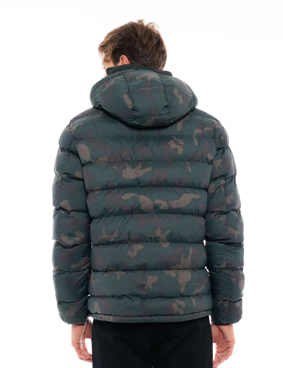 Splendid fashion ανδρικό κοντό μπουφάν διπλής όψεως 48-201-081 DK GREEN