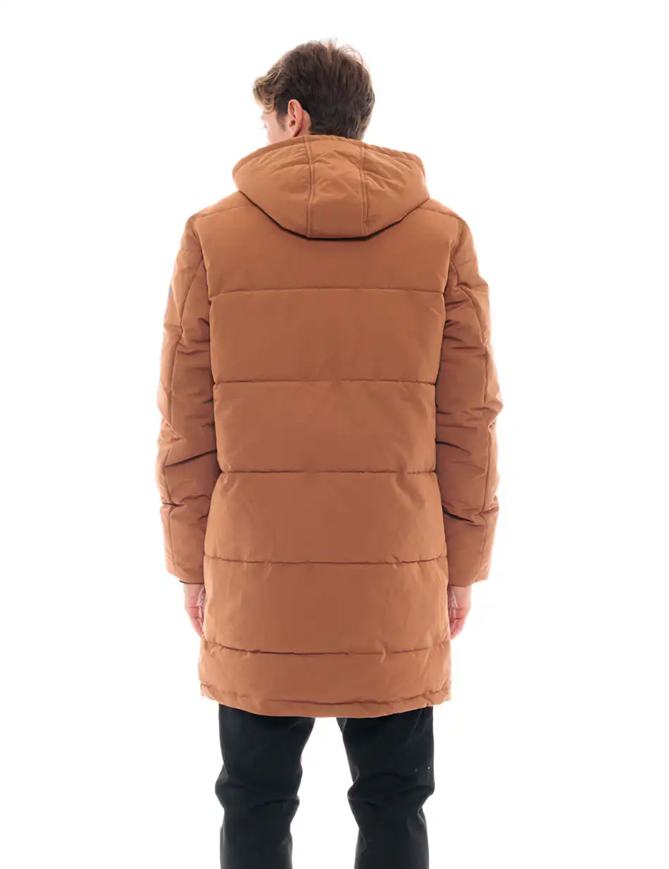 Biston fashion ανδρικό μακρύ μπουφάν 48-201-089 CAMEL