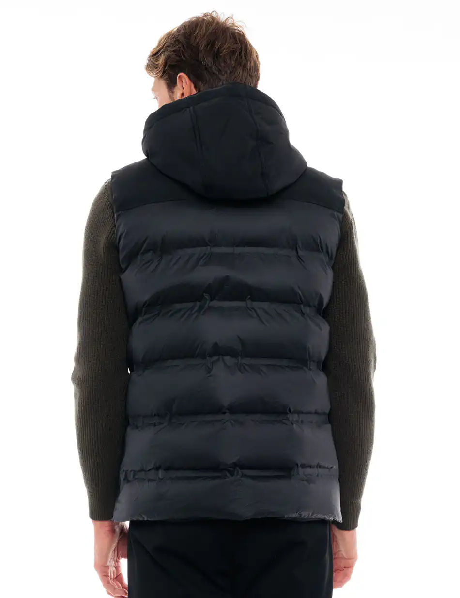 Biston fashion ανδρικό κοντό αμάνικο μπουφάν 48-202-002C BLACK