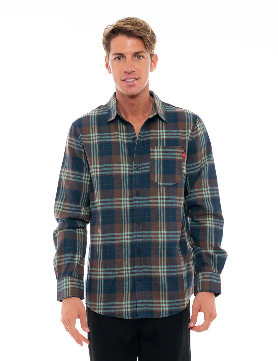 Splendid fashion ανδρικό πουκάμισο 48-203-002 NAVY CHECK