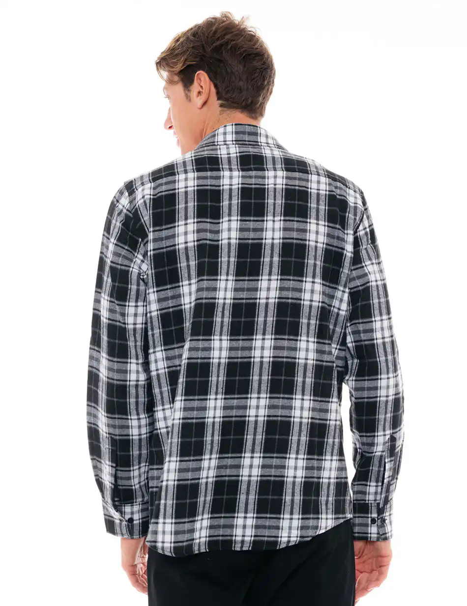 Biston fashion ανδρικό πουκάμισο 48-203-006 BLACK CHECK