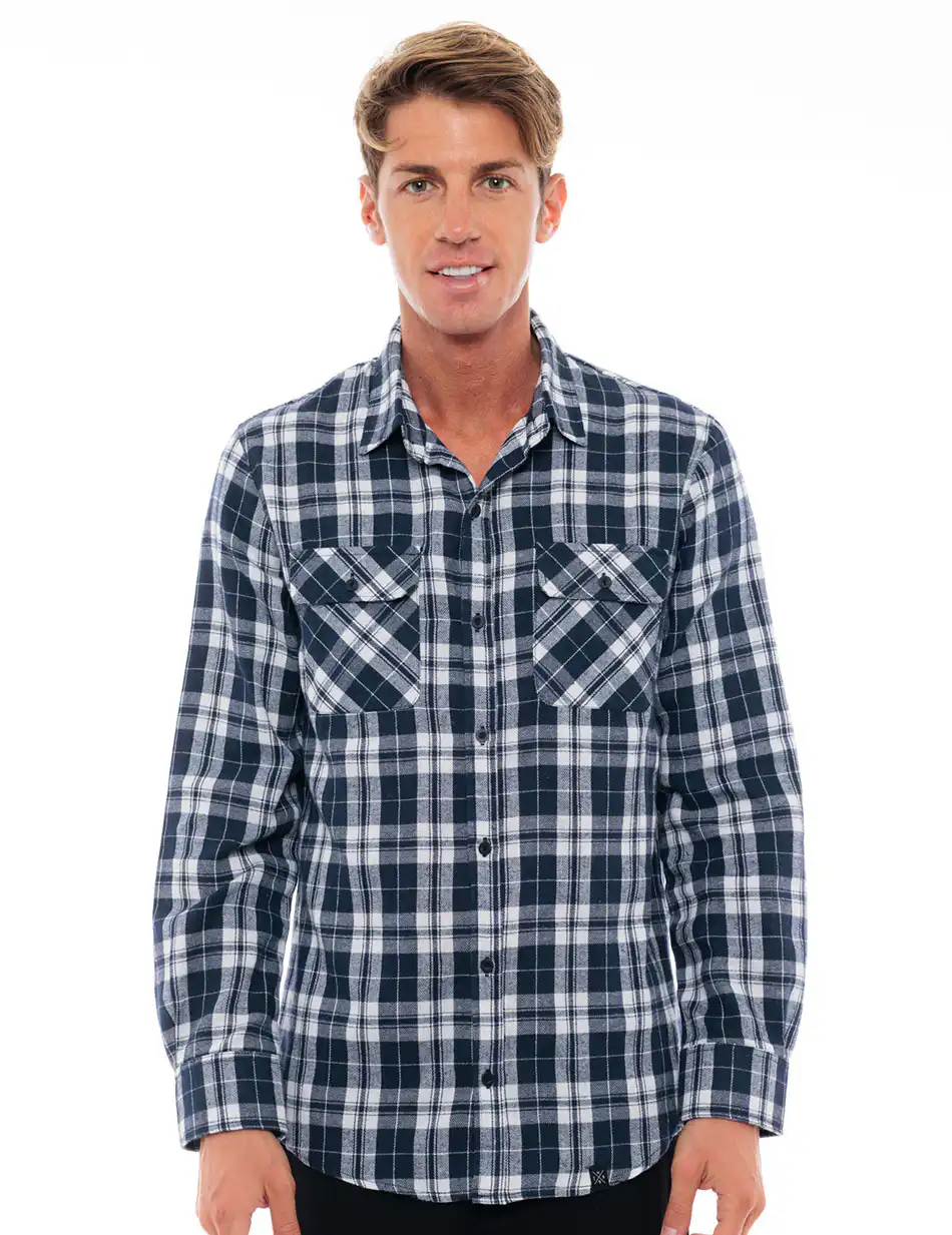 Biston fashion ανδρικό πουκάμισο 48-203-006 NAVY CHECK