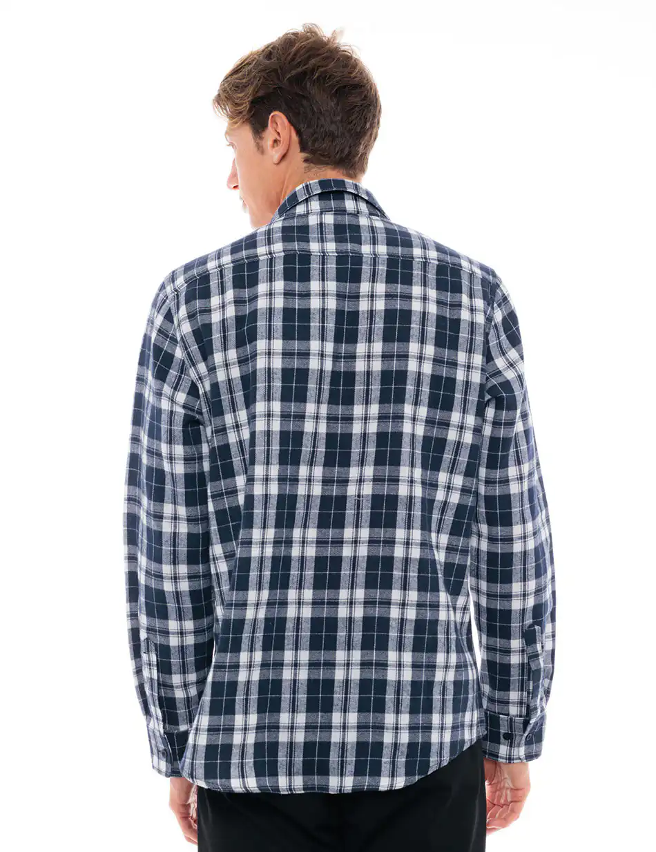 Biston fashion ανδρικό πουκάμισο 48-203-006 NAVY CHECK