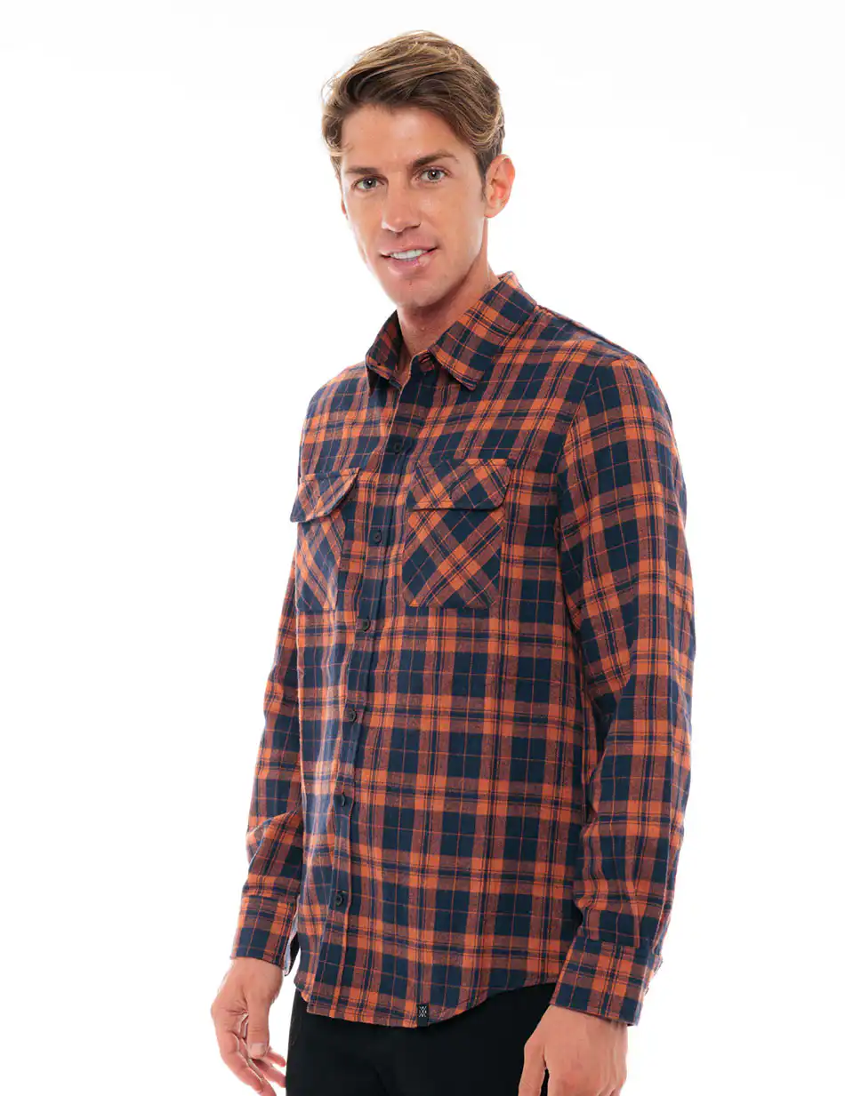 Biston fashion ανδρικό πουκάμισο 48-203-006 CAMEL CHECK
