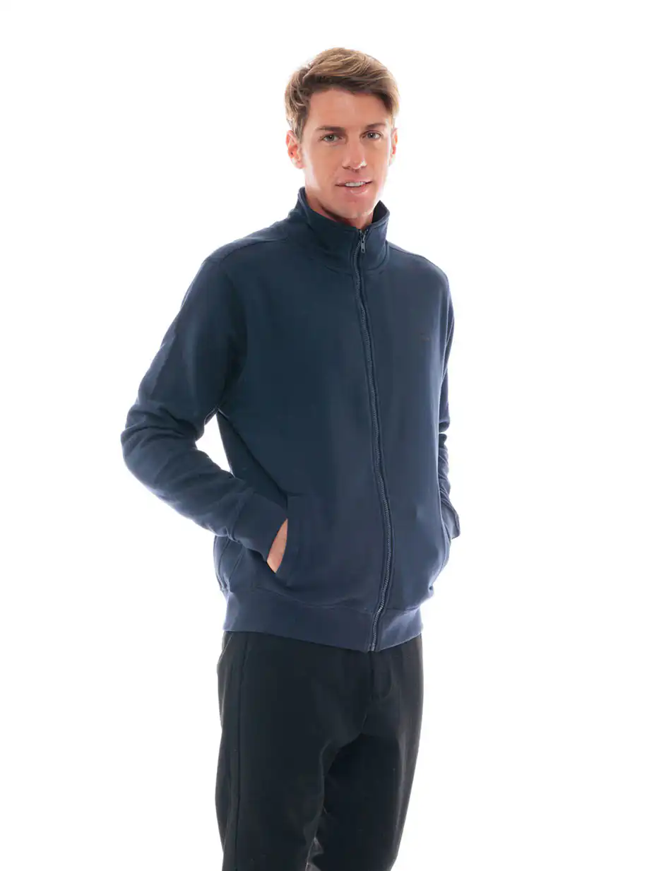 Splendid fashion ανδρική φούτερ ζακέτα με τύπωμα 48-206-008 NAVY