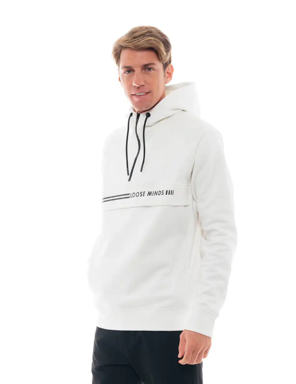 Splendid fashion ανδρική μπλούζα με ψηλό γιακά 48-206-051 OFF WHITE