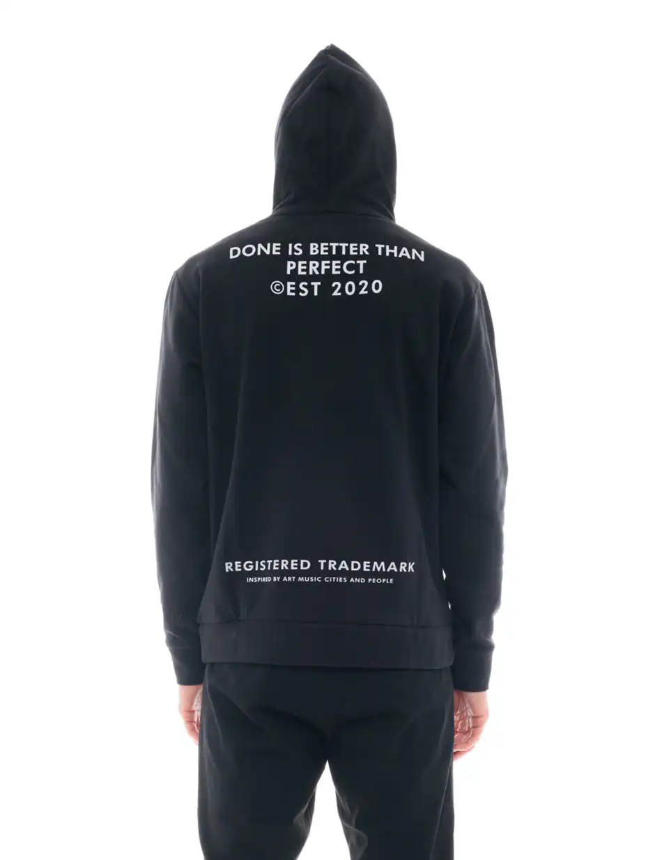 Splendid fashion ανδρική μπλούζα με ψηλό γιακά 48-206-052 BLACK