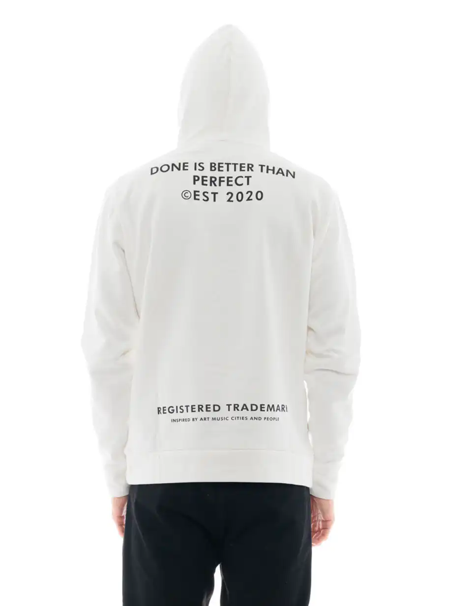 Splendid fashion ανδρική μπλούζα με ψηλό γιακά 48-206-052 OFF WHITE