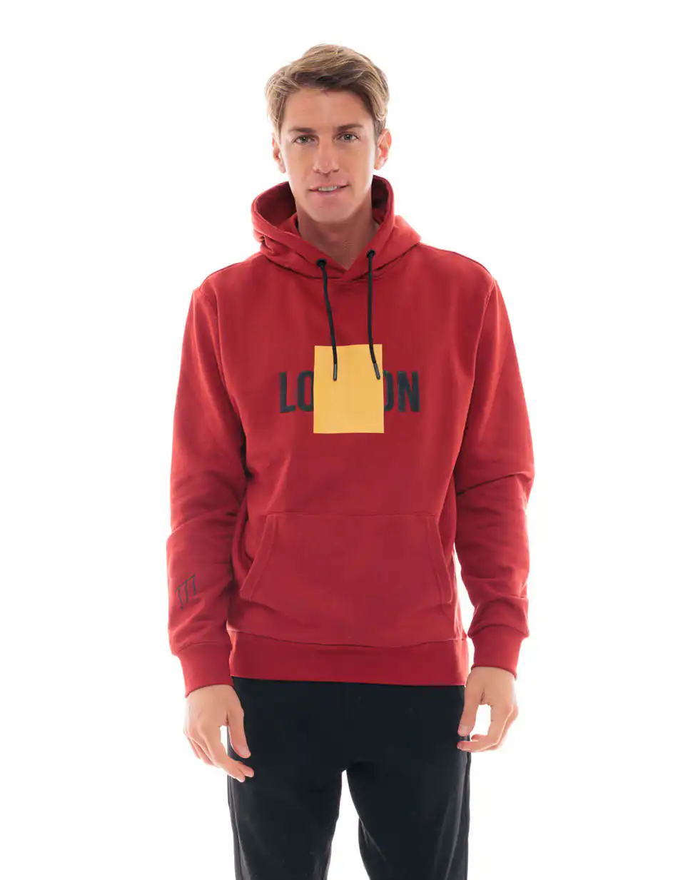 Biston fashion ανδρική μπλούζα με ψηλό γιακά 48-206-054 RED