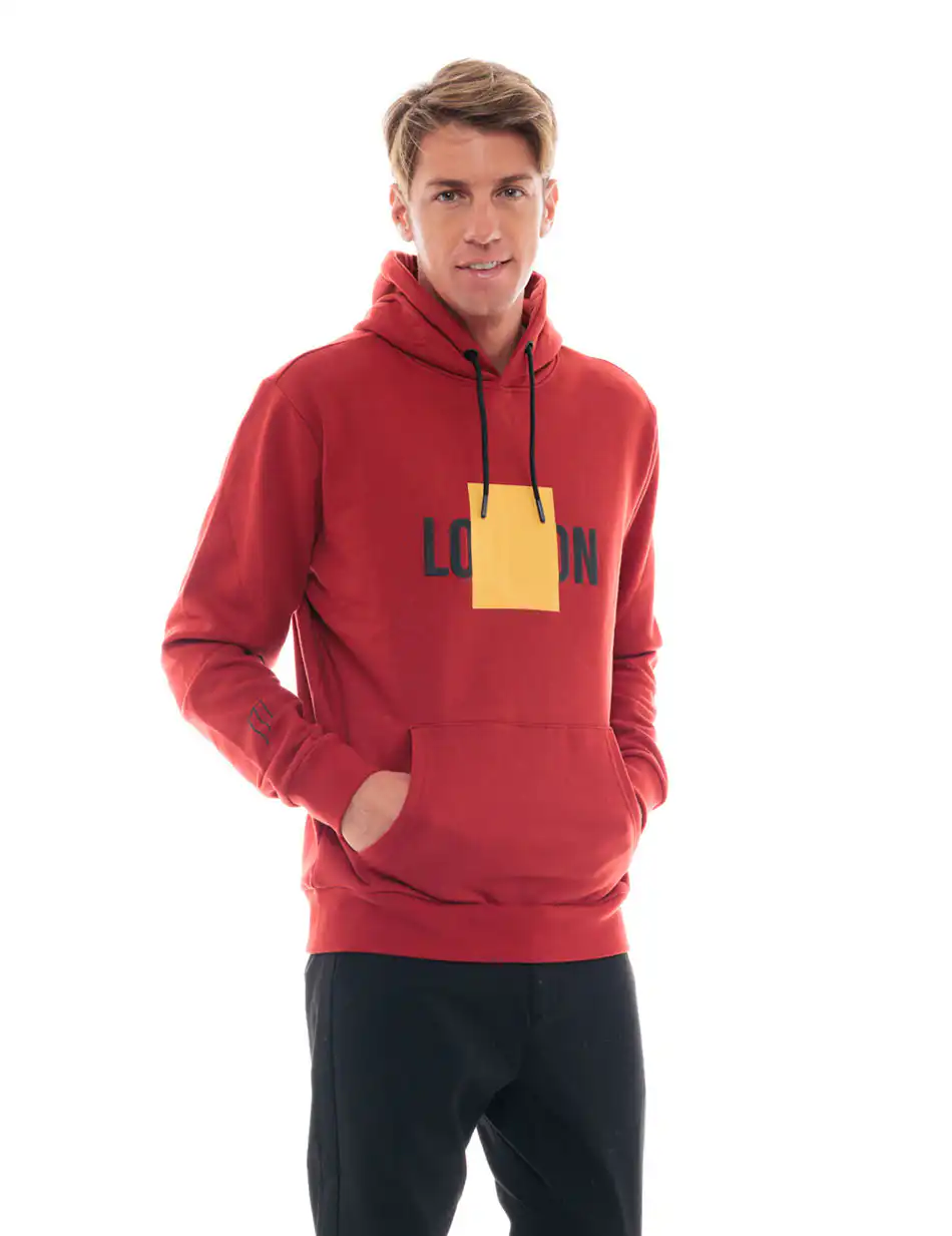 Biston fashion ανδρική μπλούζα με ψηλό γιακά 48-206-054 RED