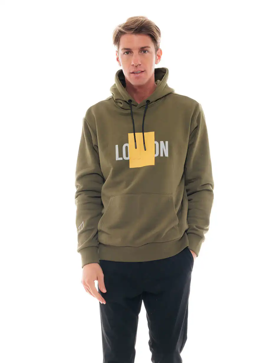 Biston fashion ανδρική μπλούζα με ψηλό γιακά 48-206-054 KHAKI