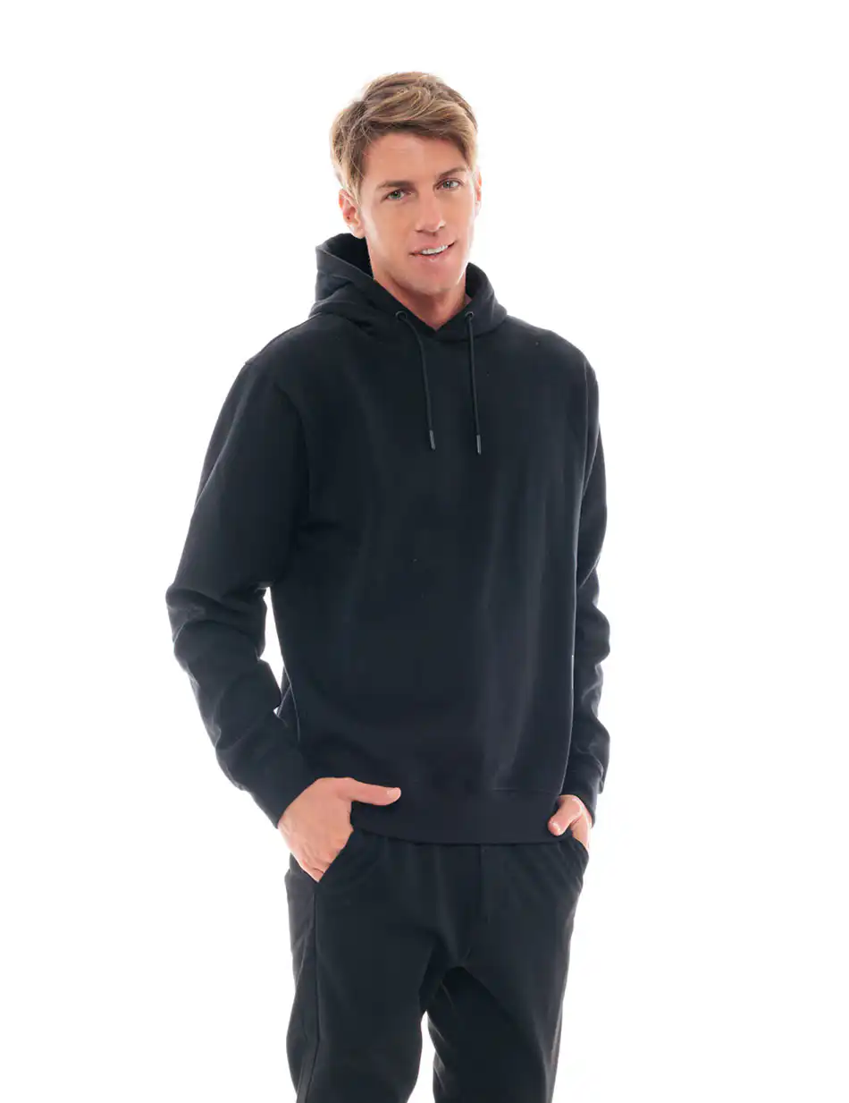 Biston fashion ανδρική μπλούζα με ψηλό γιακά 48-206-055 BLACK