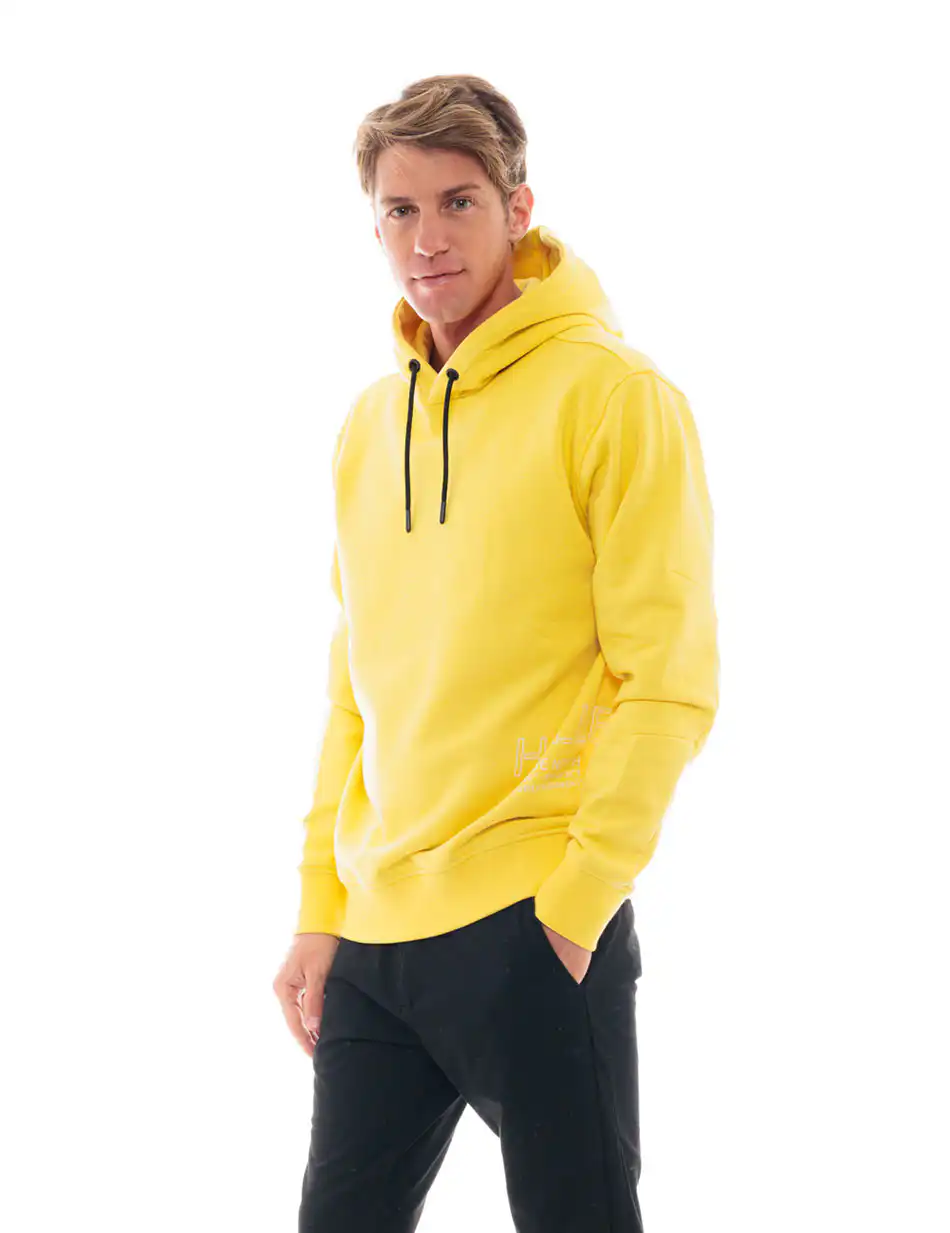 Biston fashion ανδρική μπλούζα με ψηλό γιακά 48-206-055 YELLOW