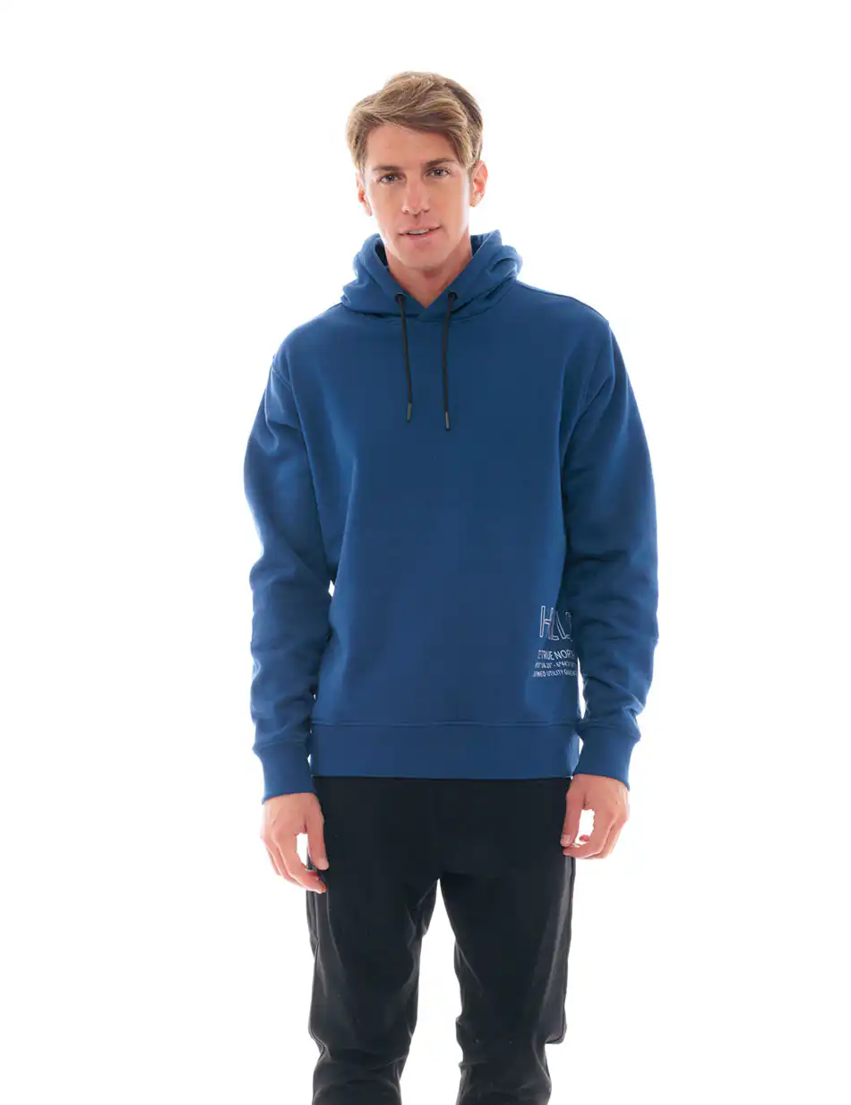 Biston fashion ανδρική μπλούζα με ψηλό γιακά 48-206-055 INDIGO